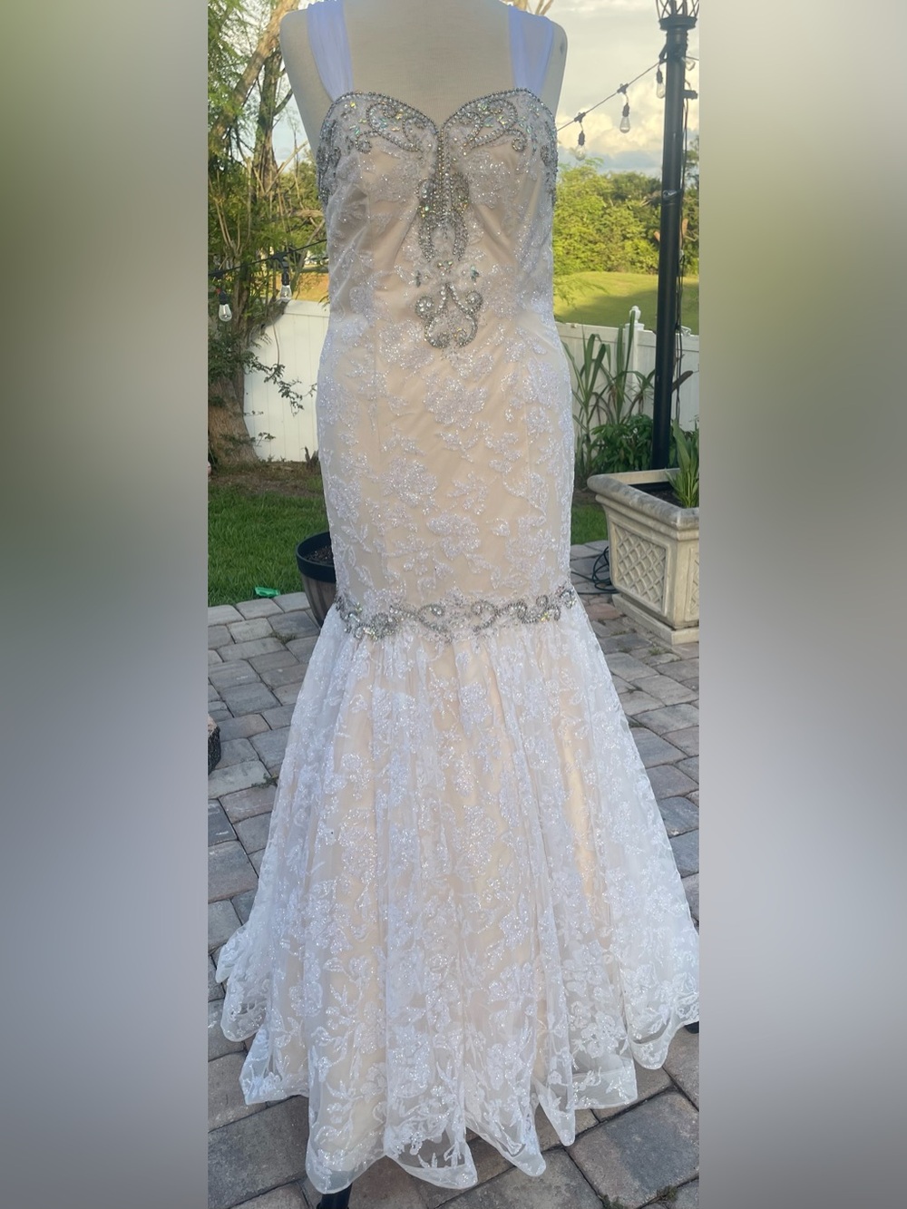 Tiffany Designs Ivory Wedding/Evening Dress